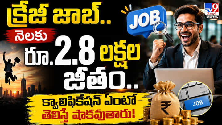 క్రేజీ జాబ్.. నెలకు రూ.2.8 లక్షల జీతం.. క్వాలిఫికేషన్ ఏంటో తెలిస్తే షాకవుతారు! క్రేజీ జాబ్.. నెలకు రూ.2.8 లక్షల జీతం.. క్వాలిఫికేషన్ ఏంటో తెలిస్తే షాకవుతారు!