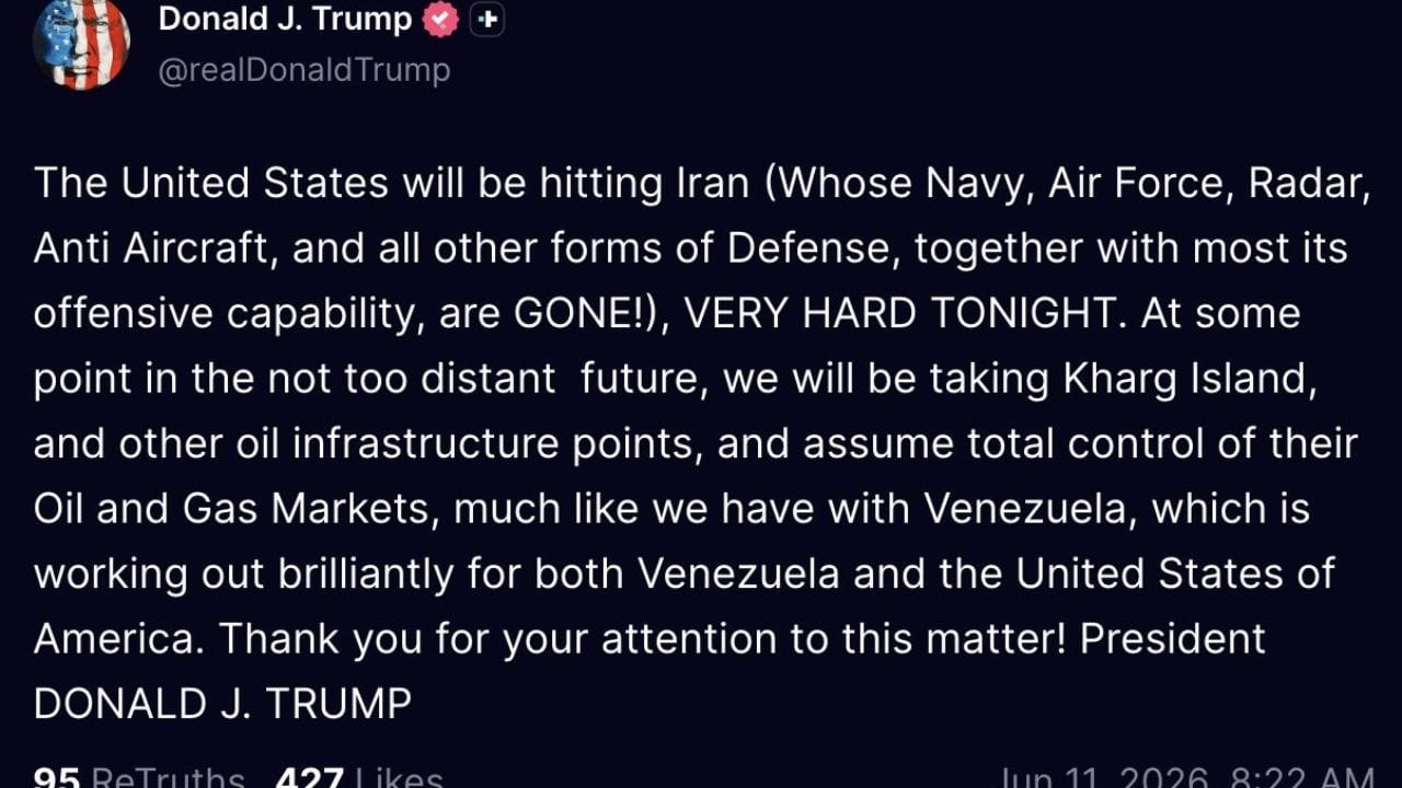 Donald Trump Warns Iran