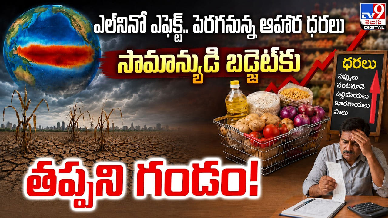 ఎల్నినో ఎఫెక్ట్.. పెరగనున్న ఆహార ధరలు.. సామాన్యుడి బడ్జెట్కు తప్పని గండం! ఎల్నినో ఎఫెక్ట్.. పెరగనున్న ఆహార ధరలు.. సామాన్యుడి బడ్జెట్కు తప్పని గండం!