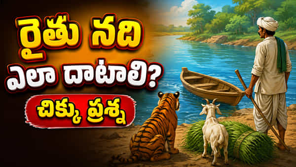 పులి, మేక, గడ్డి, రైతు.. నది ఎలా దాటాలి? మీ తెలివితేటలకు సవాల్ విసిరే చిక్కు ప్రశ్న