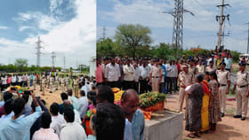 వీర జవాన్ అంత్యక్రియల్లో హృదయవిదారక దృశ్యం