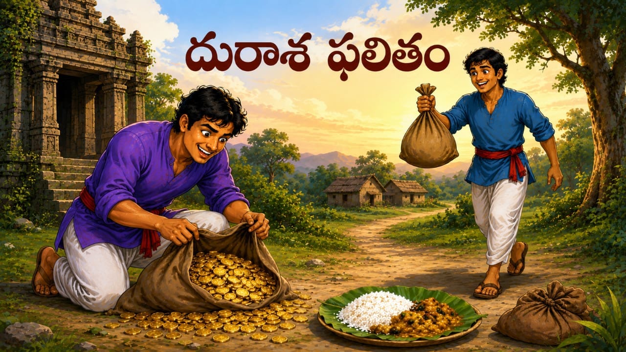 నీతి కథ: దురాశ ఫలితం..నిజాయితీ లేని సంపాదన సుఖాన్ని ఇవ్వదు..!