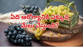 పచ్చ ద్రాక్ష,నల్ల ద్రాక్షల్లో ఏది ఆరోగ్యానికి ఎక్కువ మేలు చేసేది?
