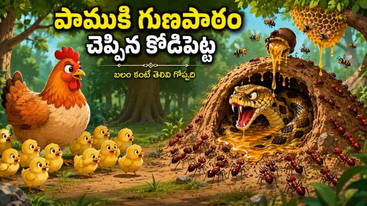 Moral Story: పాముకి గుణపాఠం చెప్పిన కోడిపెట్ట..బలం కంటే తెలివి గొప్పది..!
