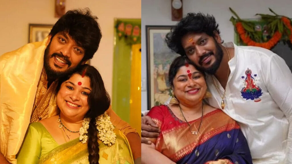 Indraneil With His Wife
