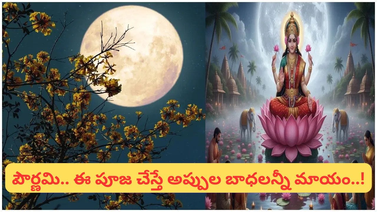 Pournami: పౌర్ణమి రోజున ఈ ఒక్క పని చేస్తే చాలు.. అప్పుల బాధ దూరమై లక్ష్మీకటాక్షం కలుగుతుందట!