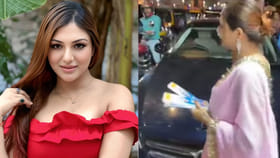 భారీ వర్షాలు.. నటి కారుపై కూలిన పెద్ద చెట్టు!