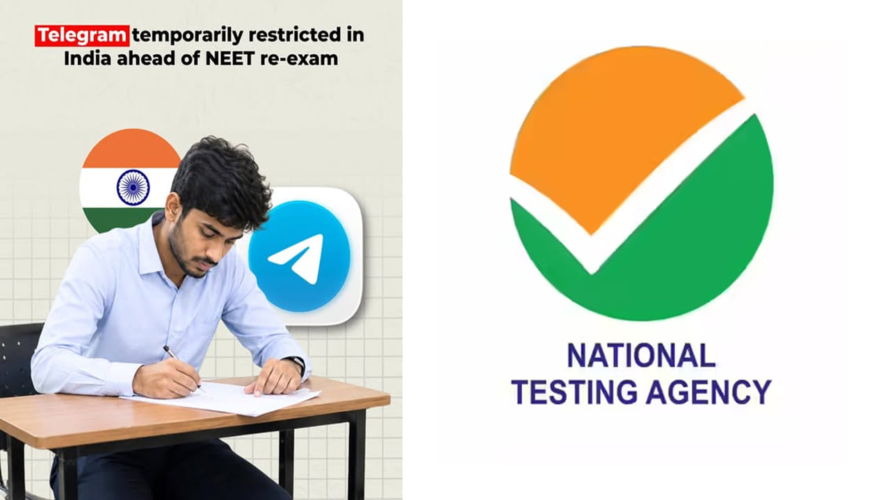 NEET రీ-ఎగ్జాంకు ముందు టెలిగ్రామ్ చానెళ్లపై కేంద్రం బ్యాన్.. NTA రియాక్షన్ ఇదే