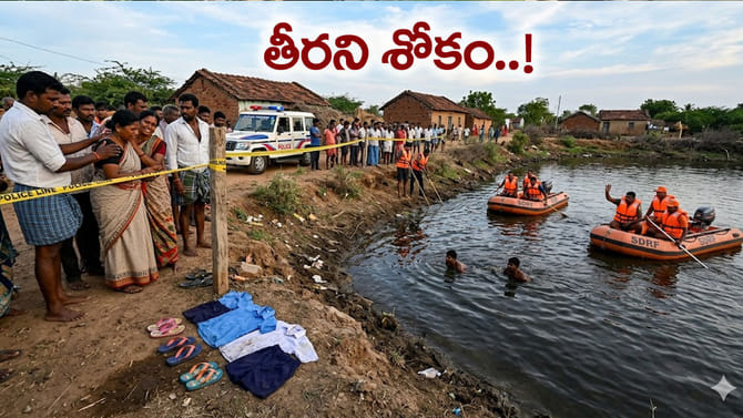 నలుగురు విద్యార్థులను బలి తీసుకున్న ఈత సరదా!
