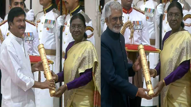 ఘనంగా పద్మ అవార్డుల ప్రదానోత్సవం