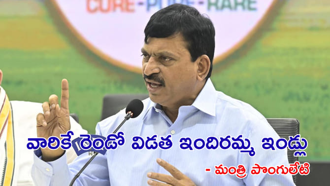 రెండో విడతలో వారికే ఇందిరమ్మ ఇండ్లు.. మంత్రి కీలక ఆదేశాలు