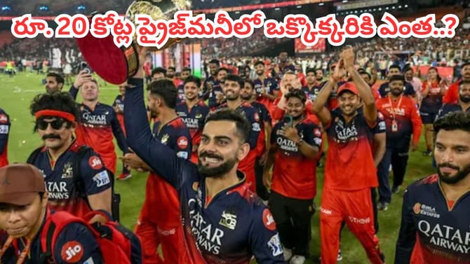 రూ. 20 కోట్ల ఐపీఎల్ ప్రైజ్ మనీ.. ఆర్సీబీ ఎలా పంచుకుంటుంది..?