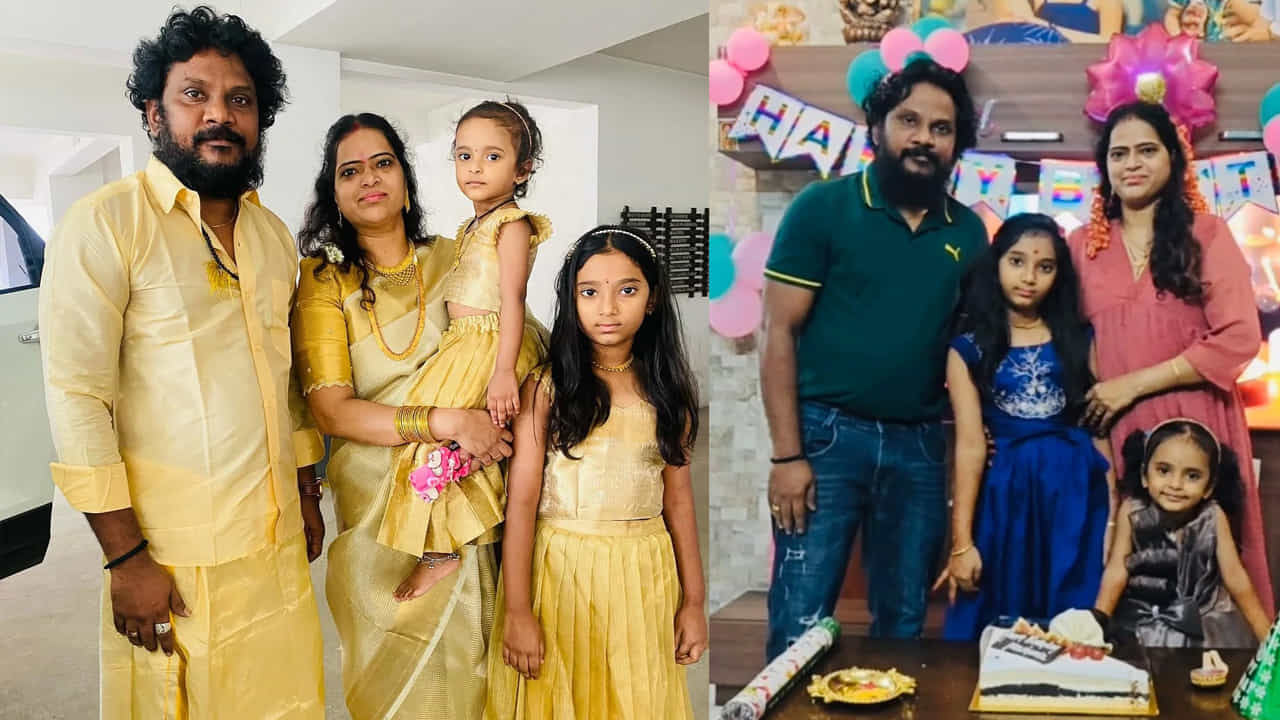 సినిమాలు, టీవీ షోల సంగతి పక్కన పెడితే.. తాగుబోతు రమేష్ ఫ్యామిలీ గురించి చాలా మందికి తెలియదు. అయితే అప్పుడప్పుడు సోషల్ మీడియాలో తన ఫ్యామిలీ ఫొటోలను షేర్ చేస్తుంటాడీ కమెడియన్. రమేష్ కు ఇద్దరు అందమైన కూతుళ్లు ఉన్నారు. ప్రస్తుతం వీరి ఫొటోలు నెట్టింట వైరలవుతున్నాయి.