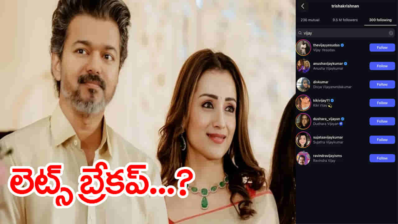 విజయ్ను ఇన్స్టాలో అన్ఫాలో చేసిన త్రిష.. బర్త్డే విషెస్ కూడా లేవ్! నెట్టింట జోరు చర్చ