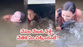 బురద నీటిలో మహిళ చేతికి తగిలిన భారీ ఆకారం.. ఏంటా అని చూడగా..