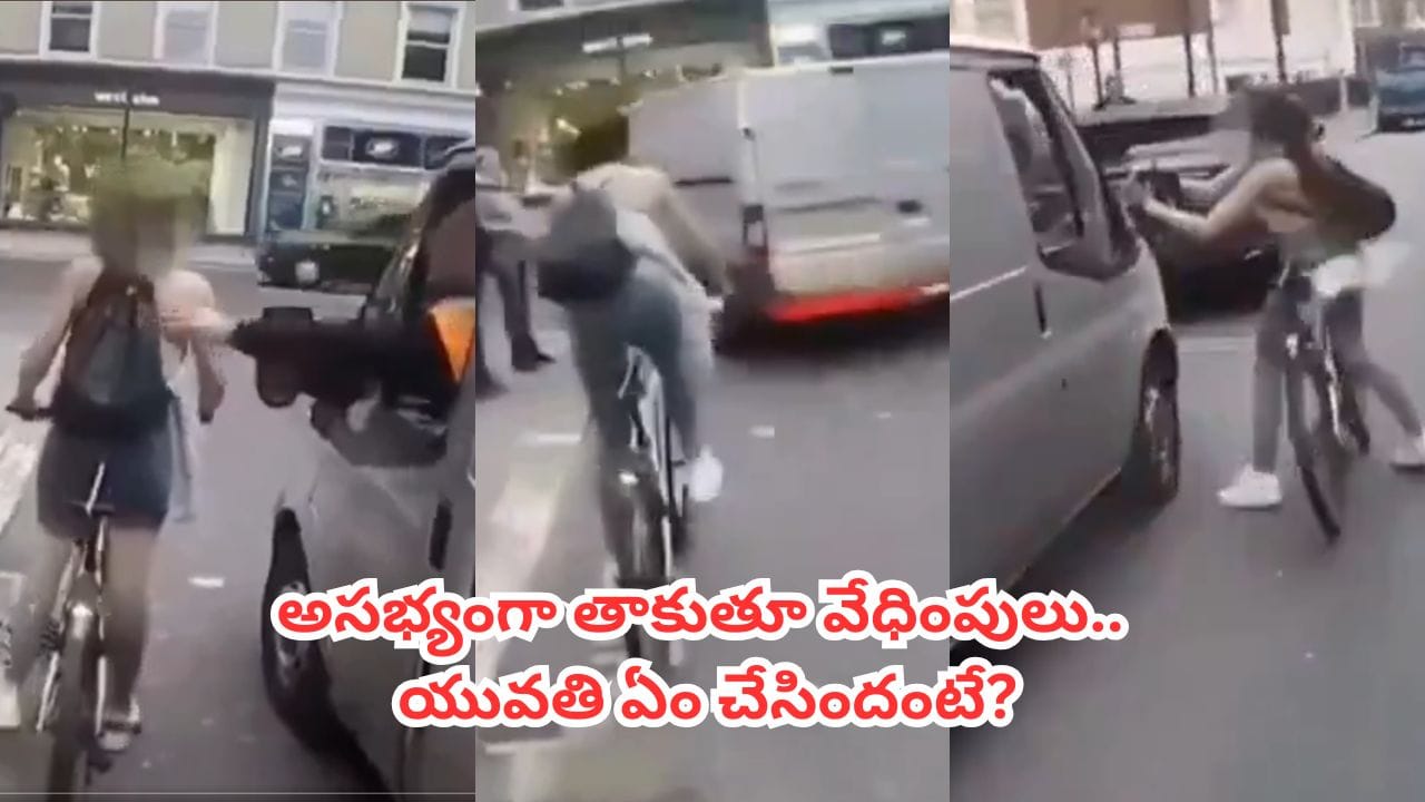 Video: ట్రాఫిక్ సిగ్నల్ వద్ద యువతిని వేధించిన వ్యాన్ డ్రైవర్, క్లీనర్.. కట్‌చేస్తే.. నెక్ట్స్ సిగ్నల్‌లో దిమ్మతిరిగే ట్విస్ట్..