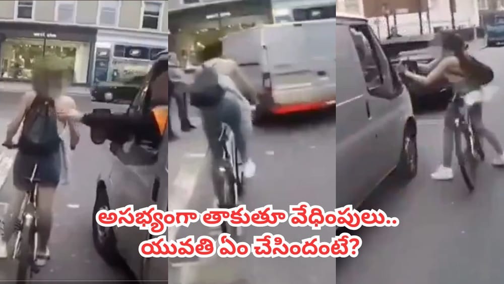 Video: ట్రాఫిక్ సిగ్నల్ వద్ద యువతిని వేధించిన వ్యాన్ డ్రైవర్, క్లీనర్.. కట్‌చేస్తే.. నెక్ట్స్ సిగ్నల్‌లో దిమ్మతిరిగే ట్విస్ట్..