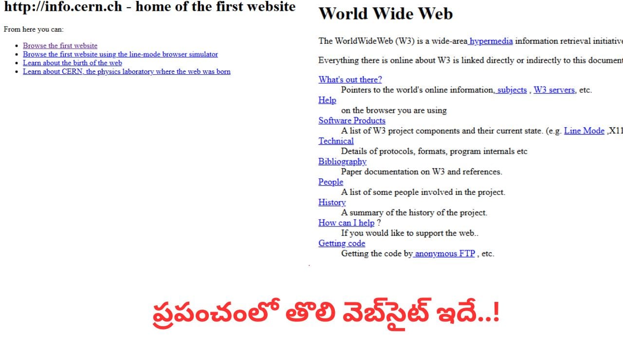 World First Website