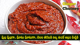 పుల్ల పుల్లగా.. ఘాటు ఘాటుగా.. నెలల తరబడి నిల్వ ఉండే అల్లం పచ్చడి