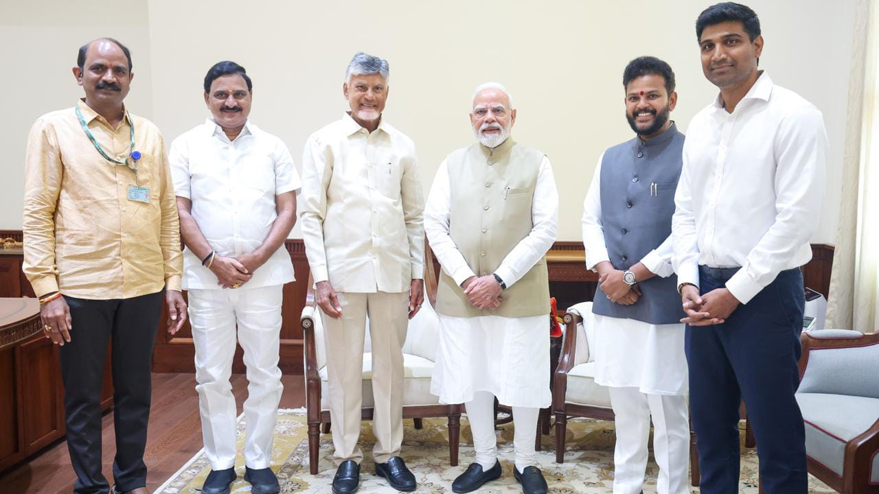 Cm Chandrababu Team Meets Pm Modi