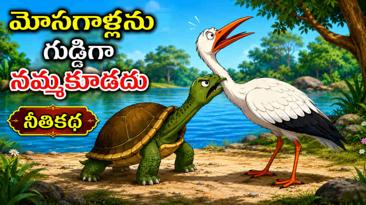Moral Story: మోసగాళ్ల మాటలను గుడ్డిగా నమ్మకూడదు.. కొంగ - తాబేలు కథ