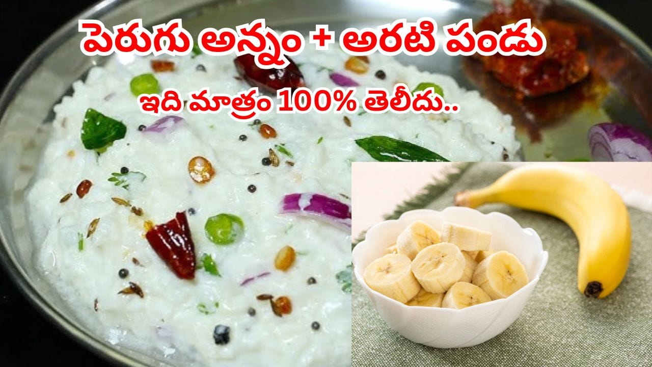 పెరుగు అన్నంలో అరటి పండు కలిపి తింటే ఏమవుతుందో తెలుసా..? ఇది మాత్రం 100 ఎవ్వరికీ తెలీదు