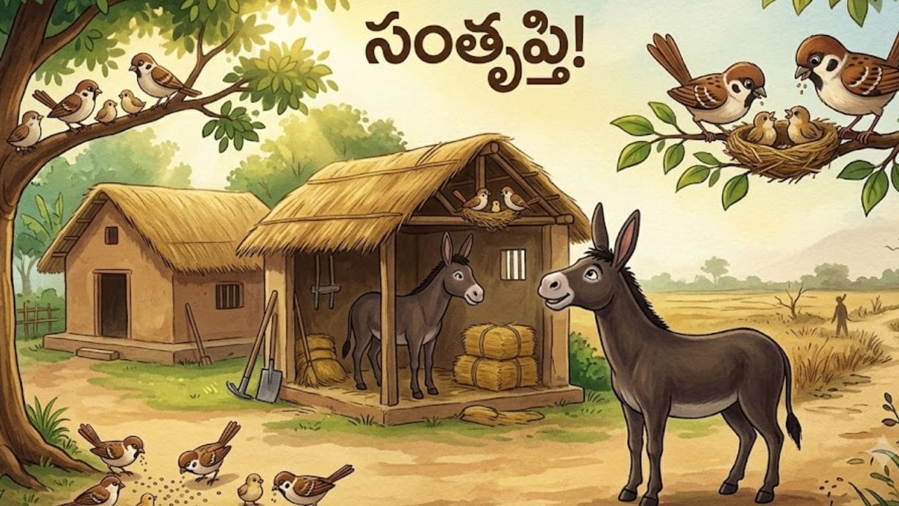 ఇతరులతో పోల్చుకుంటే సంతోషం దక్కదు.. గాడిద–పిచ్చుకల కథ చెప్పే జీవిత సత్యం..!