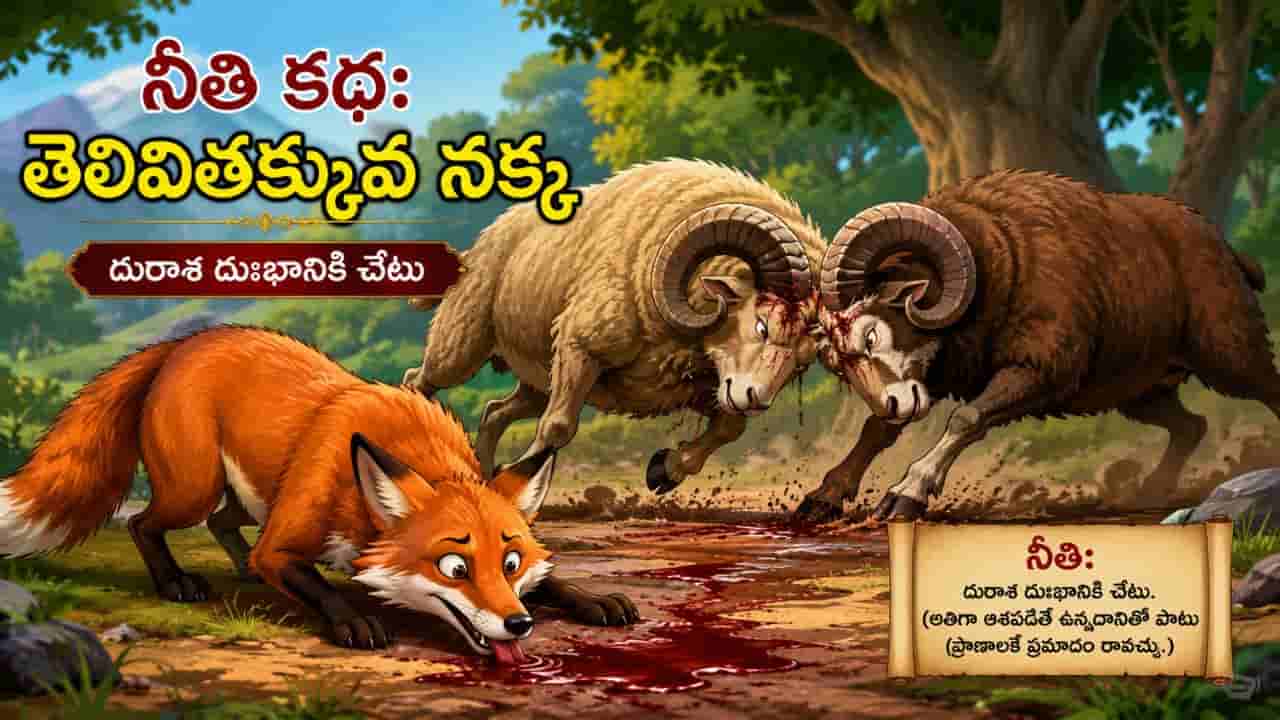 Moral Story: అత్యాశతో ప్రాణాలు పోగొట్టుకున్న తెలివిలేని నక్క..!