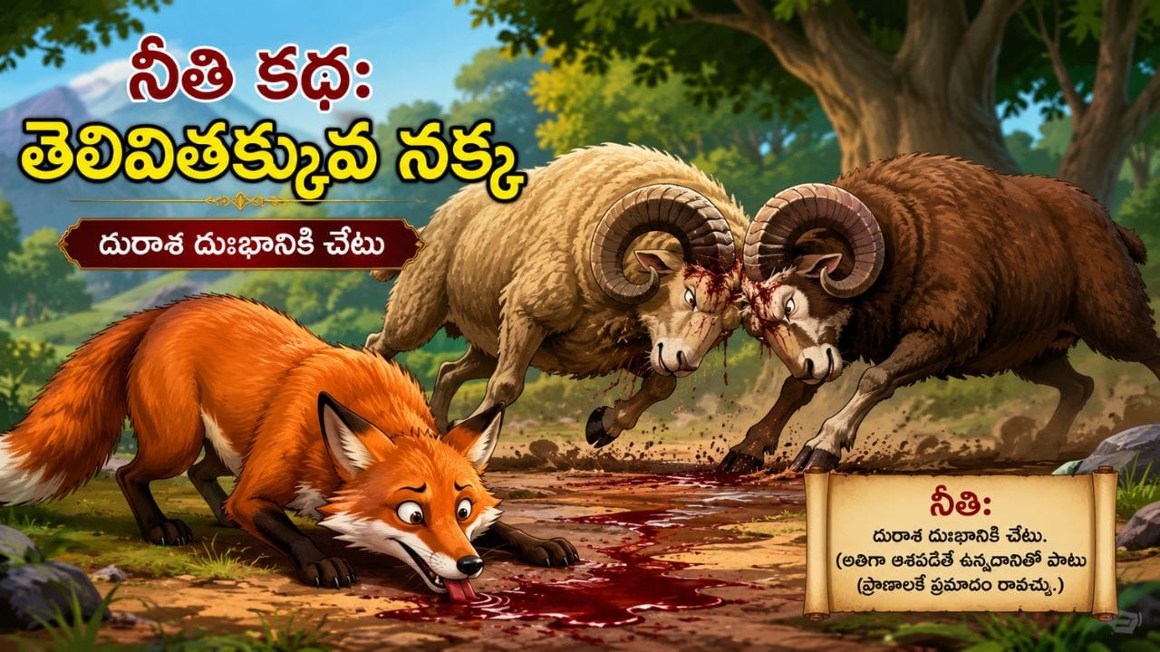 Moral Story: అత్యాశతో ప్రాణాలు పోగొట్టుకున్న తెలివిలేని నక్క..!