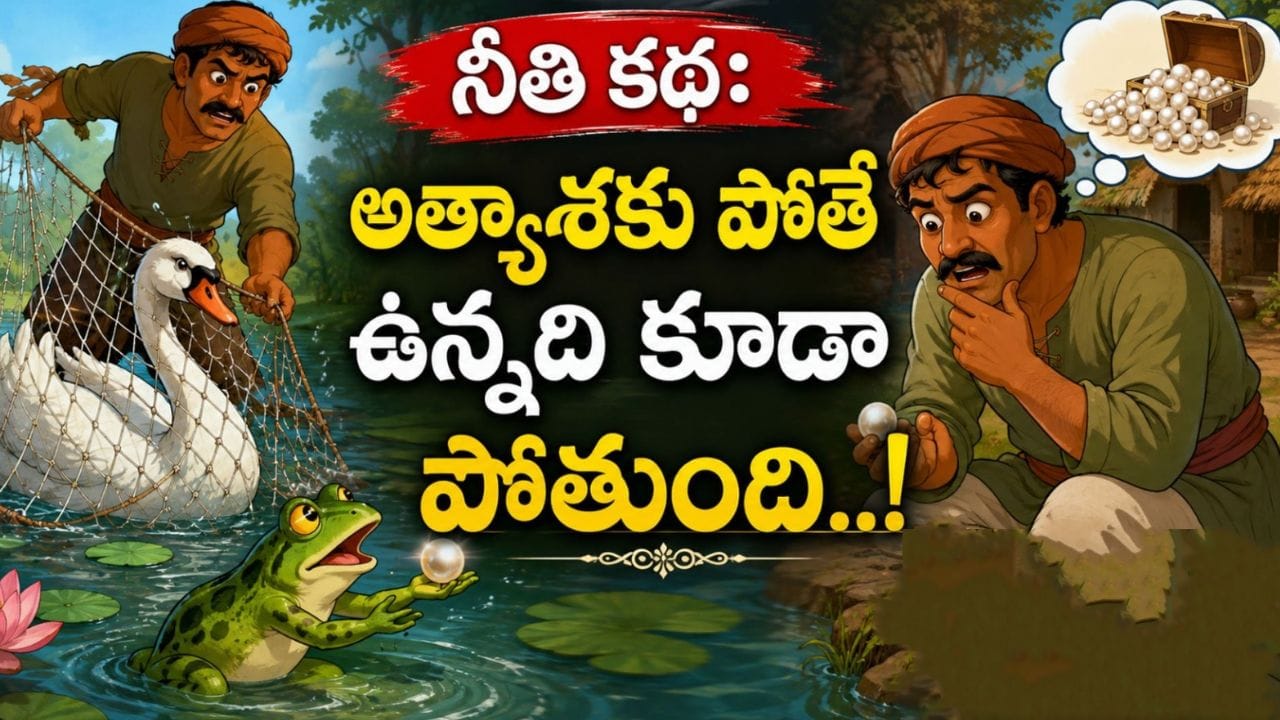 Moral Story: అత్యాశతో ఉన్నదీ పోగొట్టుకున్న వేటగాడు..! కప్ప – ముత్యం నీతి కథ