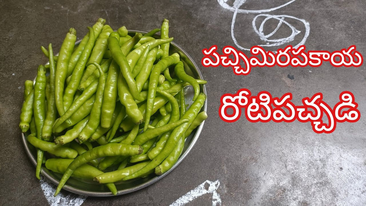 తిన్న కొద్దీ తినాలనిపించే పచ్చి మిరపకాయ రోటి పచ్చడి..