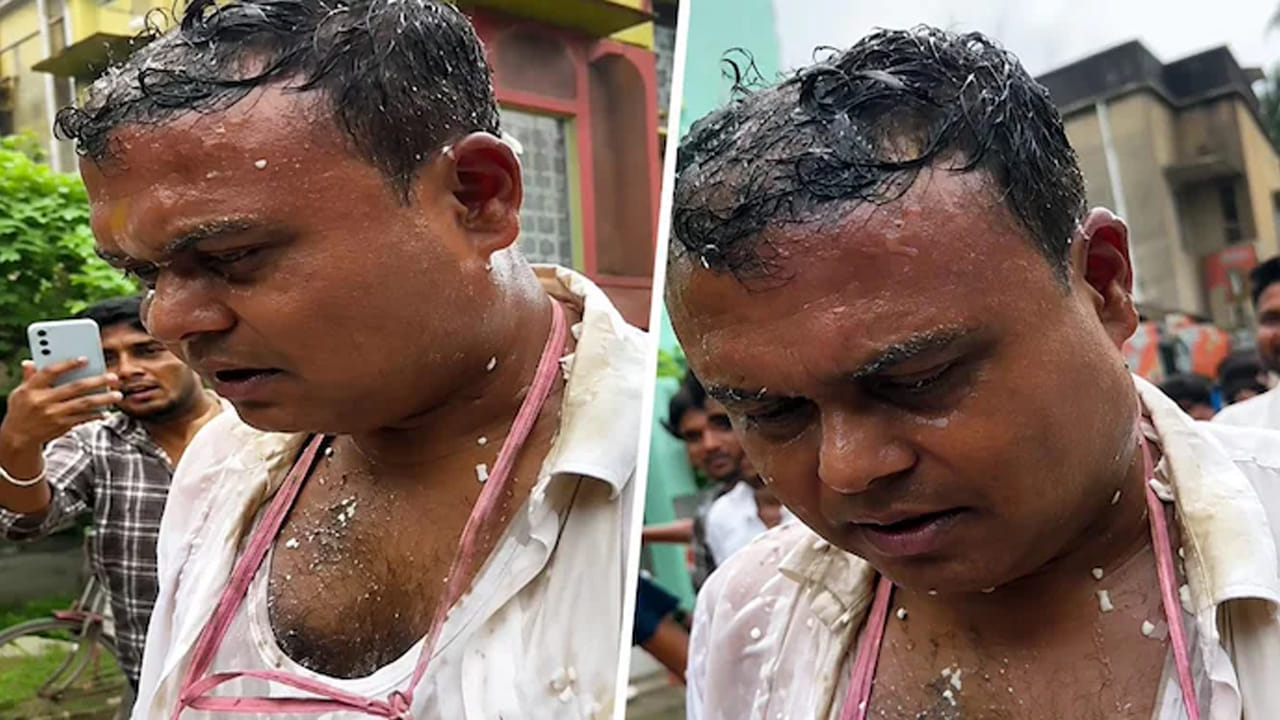 ‘ప్రైవేట్ క్లాస్కు రమ్మని వేధించిన లెక్చరర్కు చెప్పుల దండ, చీపురుతో సన్మానం..!
