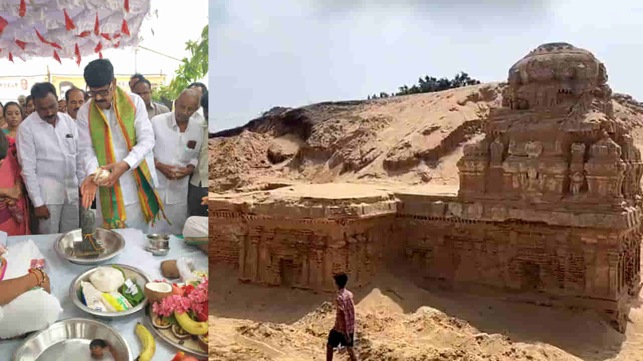 ప్రభాస్ కల్కి సినిమా ఆలయానికి మోక్షం.. పాత గుడి నమూనాలతో నిర్మాణానికి భూమి పూజ