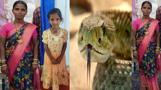 పూరిగుడిసెలోకి చొరబడిన విషసర్పం..గాఢ నిద్రలో ఉన్న తల్లి, కూతురిపై