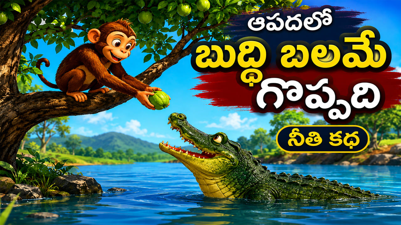 Moral Story: నమ్మక ద్రోహానికి బుద్ధితో సమాధానం.. కోతి- మొసలి నీతి కథ