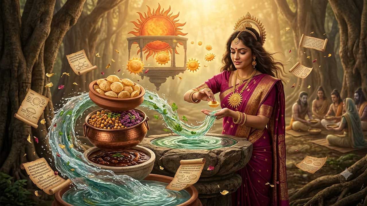 ఇక తన కోడలి సృజనాత్మకతకు ఫిదా అయిపోయిన కుంతి దేవి, ఆ వంటకానికి అమరత్వాన్ని ప్రసాదించిదంట. అందుకే వేల సంవత్సరాలు గడిచినా పానీ పూరి ప్రతి ఒక్కరికీ ఇష్టంగానే తింటారంట. అందుకే ఇది చాలా అద్భుతంగా, రుచికరంగా ఉంటుందట.