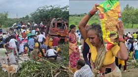 వార్నీ మీరెక్కడ దొరికార్రా సామి.. క్షణాల్లో డీసీఎం ఖాళీ..