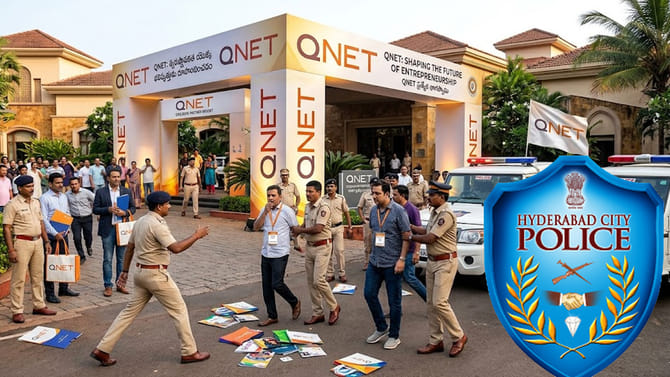 లగ్జరీ రిసార్ట్‌లో QNET గుట్టు.. పోలీసుల మెరుపు దాడి!