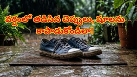 వర్షాకాలంలో తడిసిన షూస్ త్వరగా ఆరాలన్నా.. దుర్వాసన పోవాలన్నా ఇలా