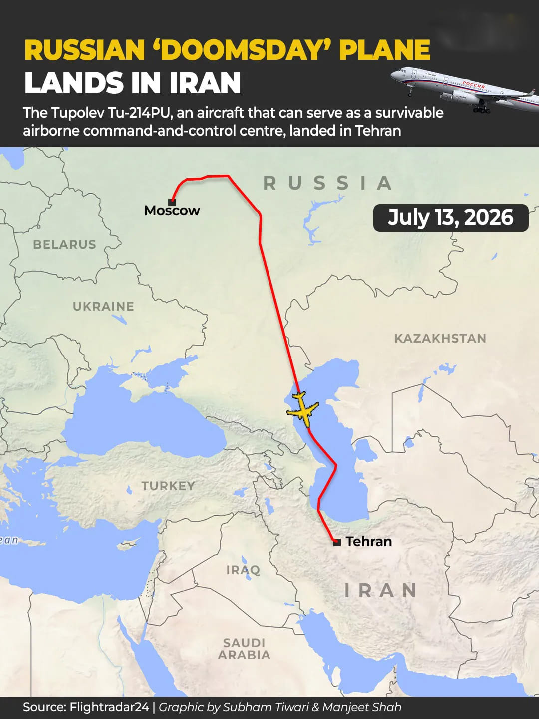 Russian Doomsday Plane Lands In Iran