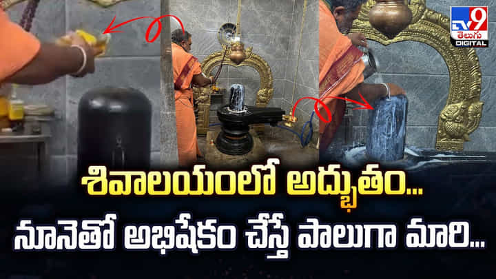 శివాలయంలో అద్భుతం.. నూనెతో అభిషేకం చేస్తే పాలుగా మారి శివాలయంలో అద్భుతం.. నూనెతో అభిషేకం చేస్తే పాలుగా మారి