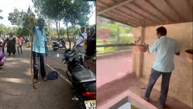 పక్షుల గూటి నుంచి వింత శబ్దాలు.. ఏంటా అని వెళ్లి చూడగా..
