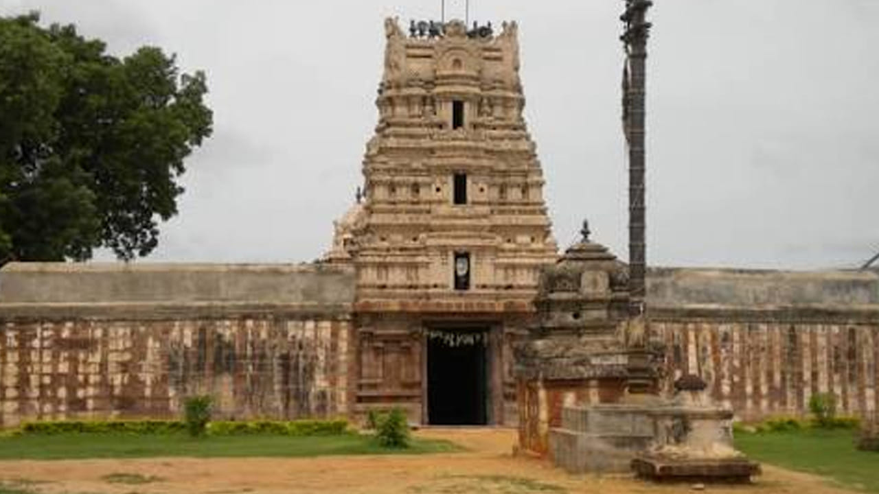  పురాణాల ప్రకారం నారద మహర్షి కోరిక మేరకు మహావిష్ణువు బహుదా నది తీరంలో సౌమ్యనాథస్వామిగా శిలారూపంలో వెలిశాడని స్థానికుల విశ్వాసం. ఇది కాకుండా స్వయంగా నారద మహర్షే  ఈ విగ్రహాన్ని ప్రతిష్ఠించారని చరిత్ర చెబుతోంది. గర్భగుడిలో సుమారు ఏడు అడుగుల ఎత్తైన సౌమ్యనాథస్వామి విగ్రహం చతుర్భుజ రూపంలో పద్మపీఠంపై దర్శనమిస్తారు. ప్రతి ఏడాది సూర్యోదయ సమయంలో తొలికిరణాలు స్వామివారి పాదాలపై పడేలా ఆలయాన్ని నిర్మించడం ఇక్కడి ప్రత్యేకంగా చెప్పవచ్చు. ఆలయంలో తమిళ, తెలుగు శాసనాలు కూడా ఉన్నాయి.
