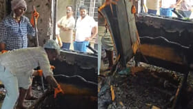 ఇంట్లో పేలిన ఫ్రిడ్జ్..బయటకు పరుగో పరుగు...