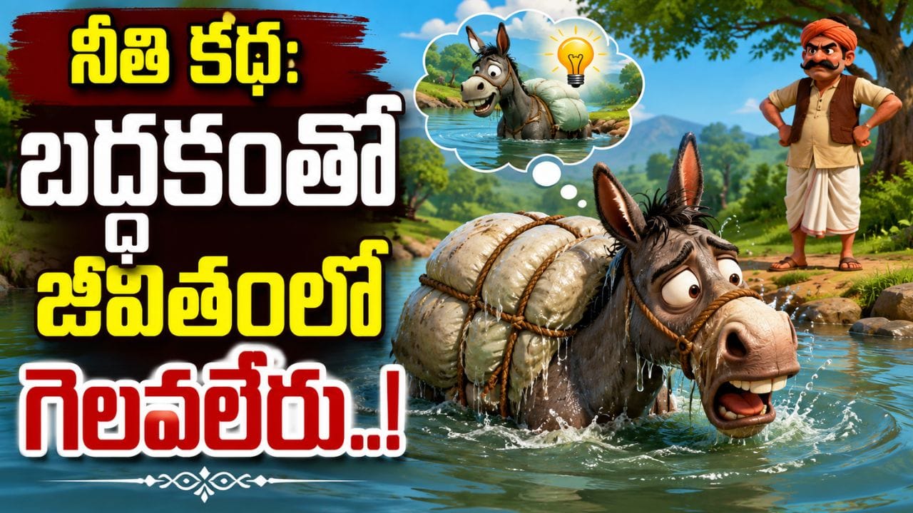 Moral Story: సోమరితనంతో జీవితంలో గెలవలేరు..! సోమరి గాడిద నీతి కథ
