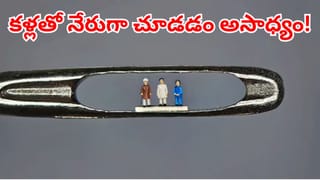 Telangana: భారతీయ శిల్పకళకు అంతరిక్ష గౌరవం.. సూది రంధ్రంలో ముగ్గురు మహనీయులు!