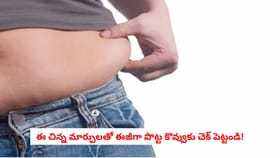 ఈ చిన్న మార్పులతో ఈజీగా పొట్ట కొవ్వుకు చెక్ పెట్టండి!