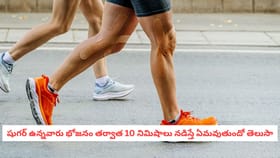 షుగర్‌ ఉన్నవారు భోజనం తర్వాత 10 నిమిషాలు నడిస్తే ఏమవుతుందో తెలుసా