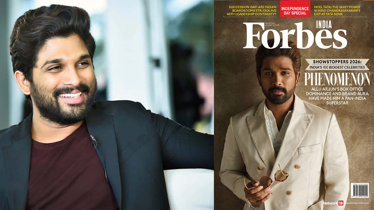 Allu Arjun : ఇంటర్నేషనల్ ఇక్కడ.. తగ్గేదేలా.. ఫోర్బ్స్ ఇండియా కవర్ పేజీపై అల్లు అర్జున్..