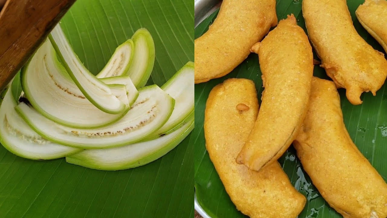 కావాల్సిన పదార్థాలు: రెండు పచ్చి అరటిపండ్లు, ఒక కప్పు శనగపిండి, మూడు టేబుల్ స్పూన్స్ బియ్యప్పిండి, ఒక టేబుల్ స్పూన్ కారం, రుచికి సరిపడా ఉప్పు , అర టేబుల్ స్పూన్ వాము , కొద్దిగా పసుపు, అర టేబుల్ స్పూన్ అల్లం-వెల్లుల్లి పేస్ట్, సరిపడనంతా నీరు
ఇంకా వేయించడానికి నూనెను తీసుకోవాలి.